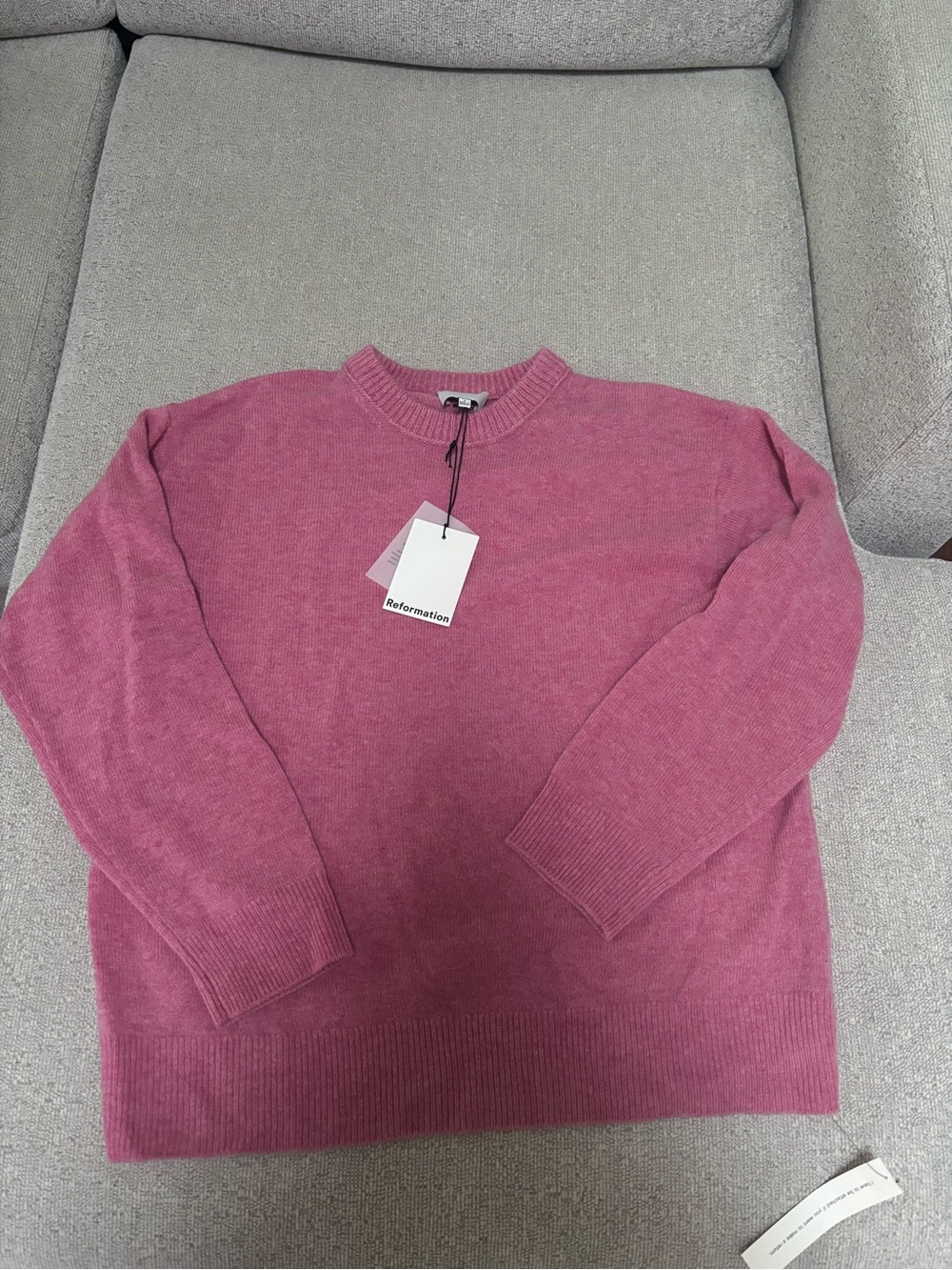 NWT Reformation Fabian Crewneck Sweater 100% Wool